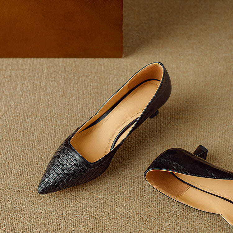 Genuine Leather Pumps Enzo