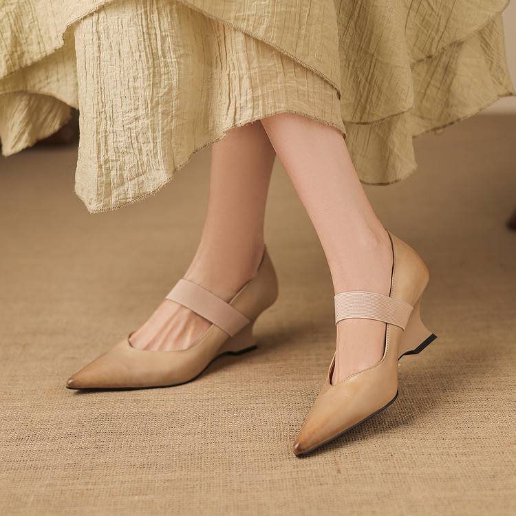 Authentic Leather Heels Tiera