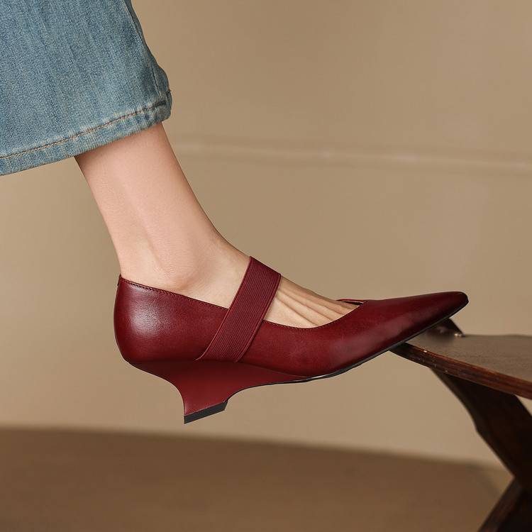 Authentic Leather Heels Tiera