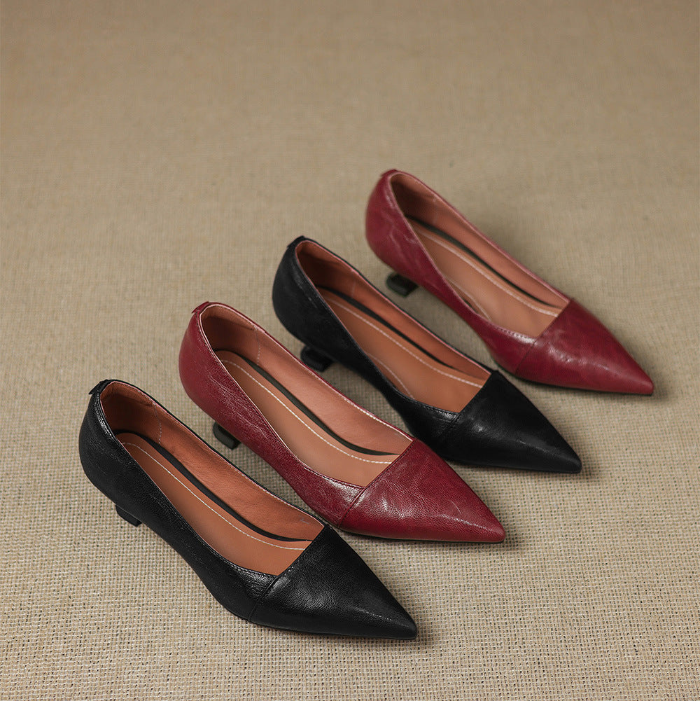 Authentic Leather Heels Venza