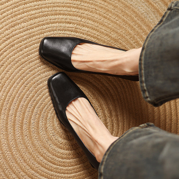 Authentic Leather Heels Arlix