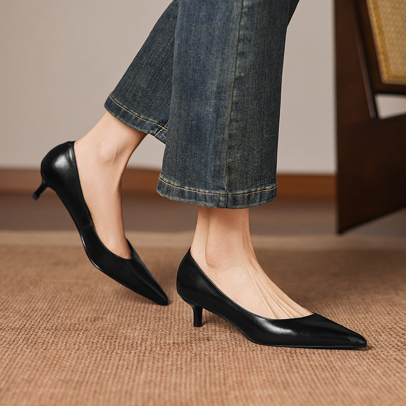 Authentic Leather Heels Relle