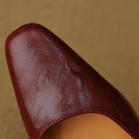Genuine Leather Heels Amaris