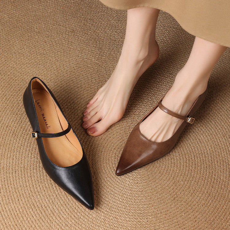 Felia Authentic Leather Heels
