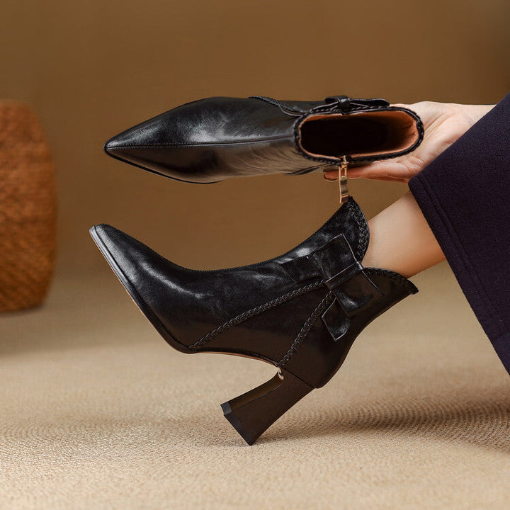 Colette Genuine Leather Ankle Boots