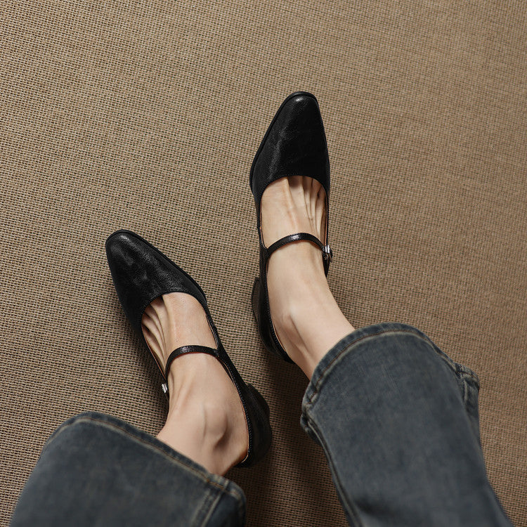 Authentic Leather Heels Veria