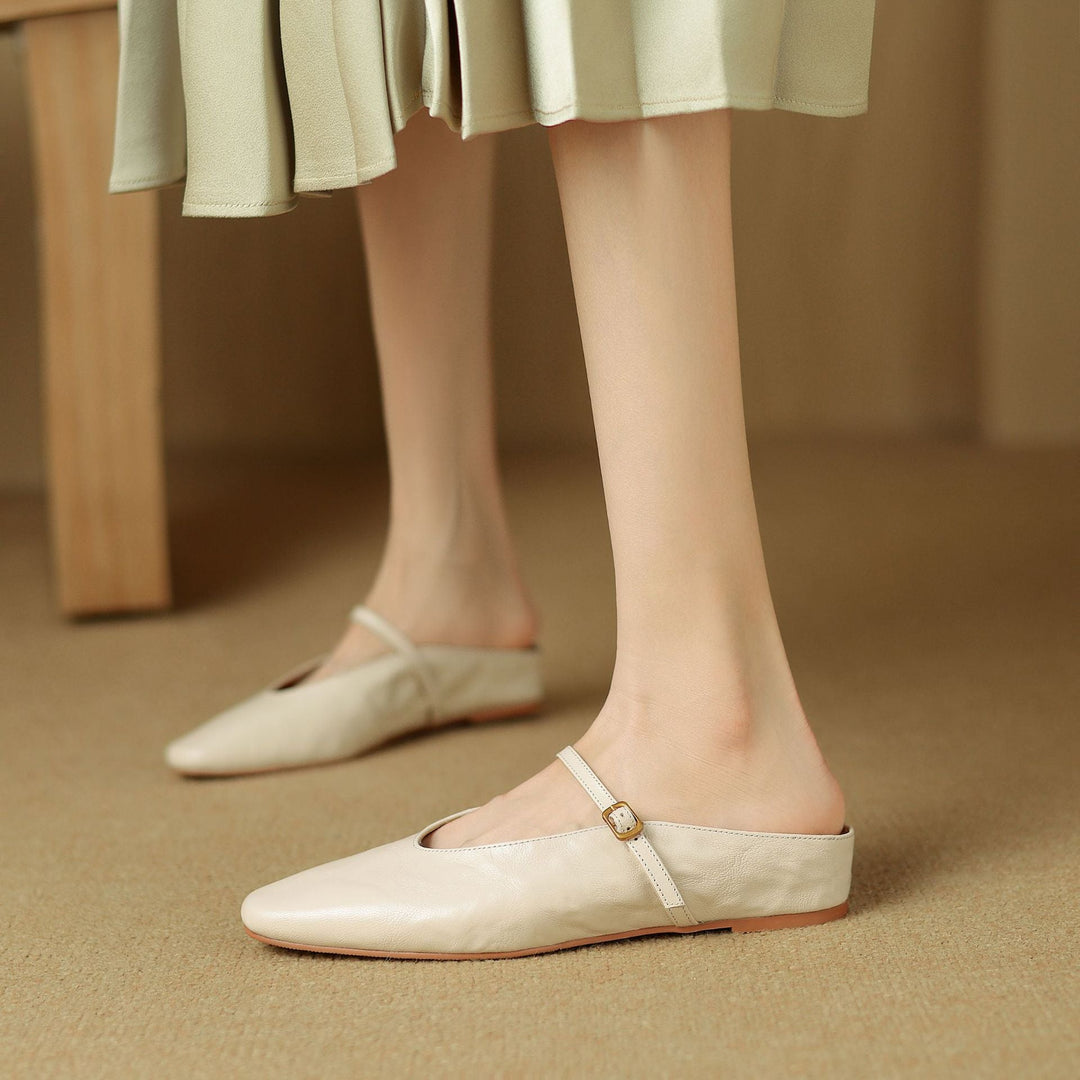 Kiro Genuine Leather Mules