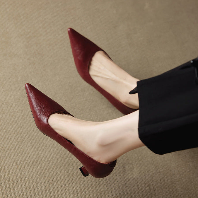 Authentic Leather Heels Aeris