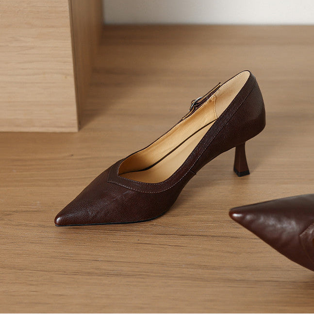 Authentic Leather Heels Ezel