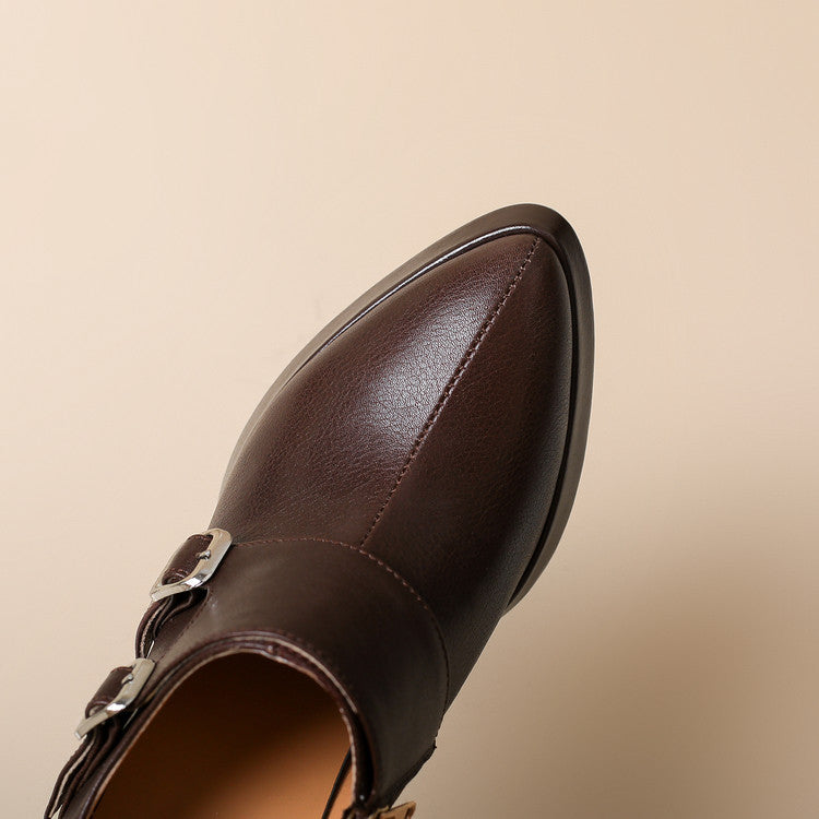 Authentic Leather Heels Nyrix