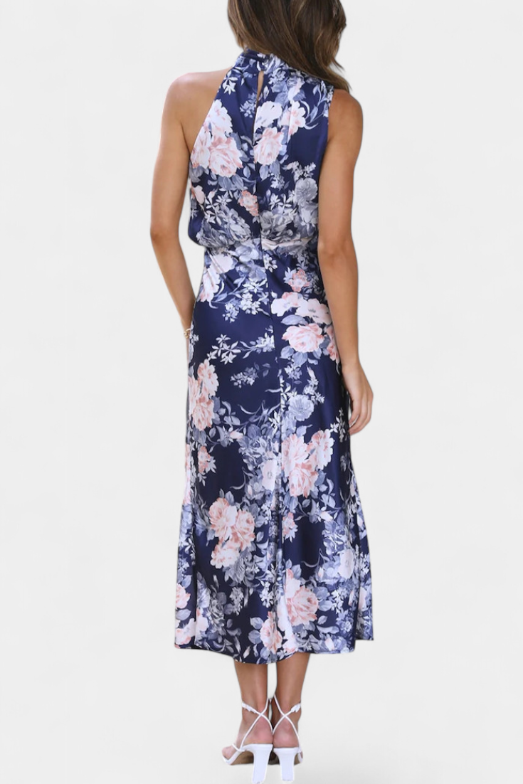 Lisa | Maxi Floral Halter Dress
