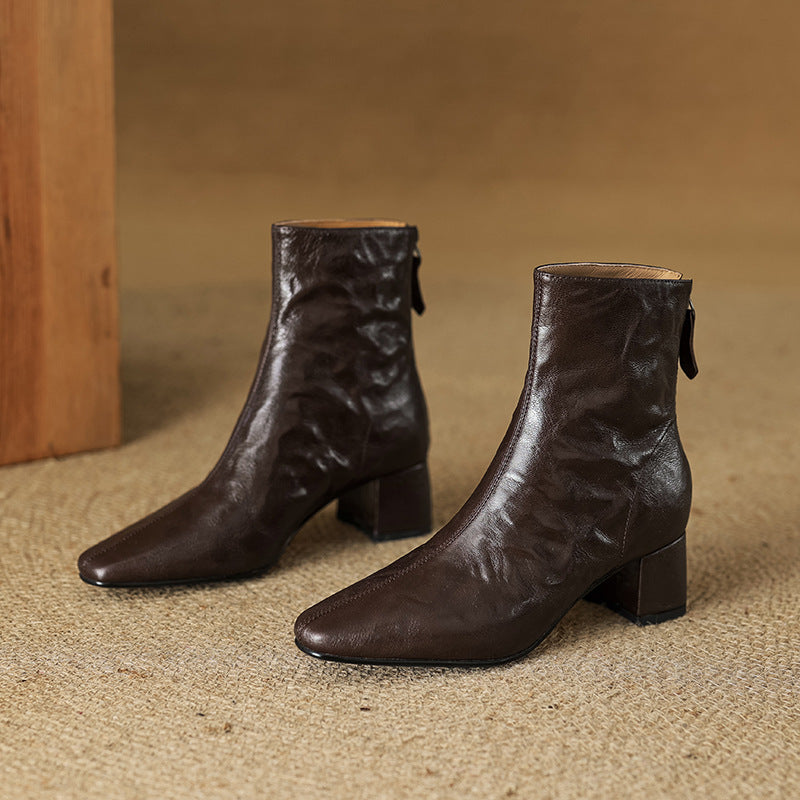 Authentic Leather Estel Ankle Boots