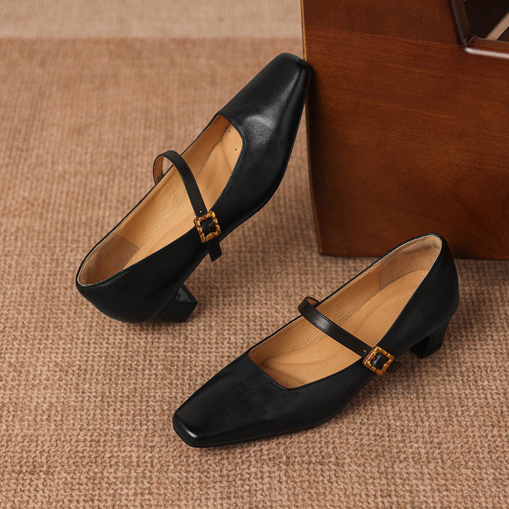Authentic Leather Heels Aira