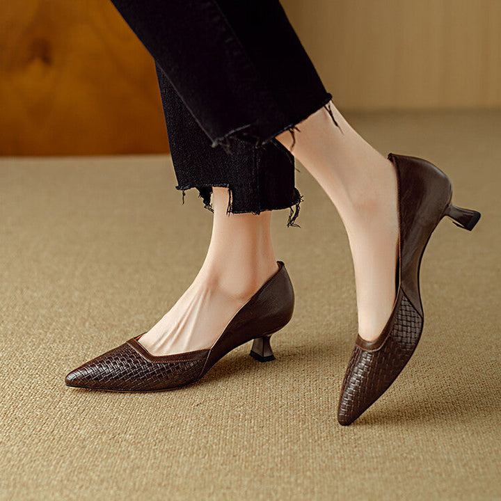 Genuine Leather Pumps Enzo