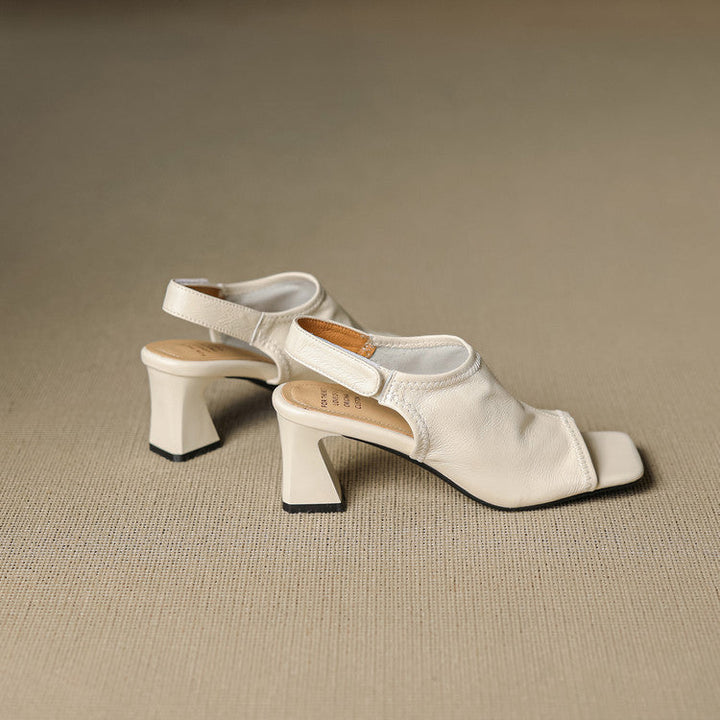 Authentic Leather Heels Velra
