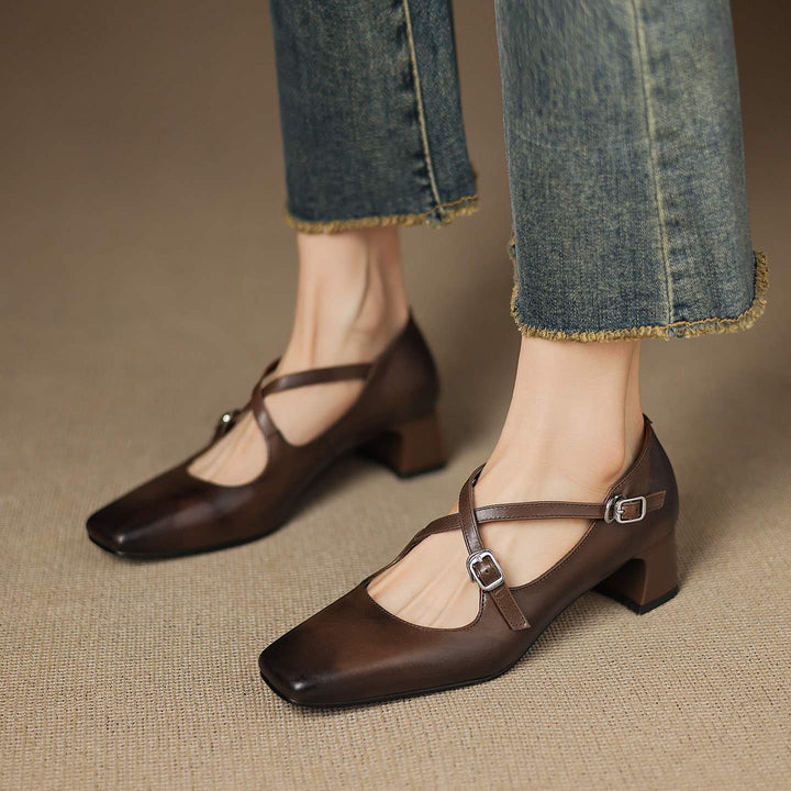 Authentic Leather Heels Ciora