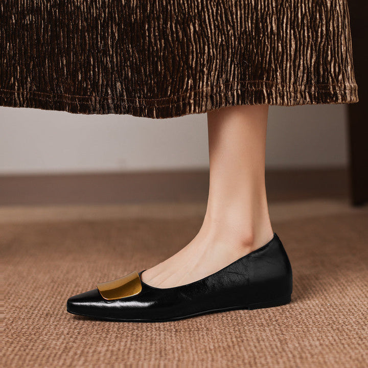 Relia Genuine Leather Flats