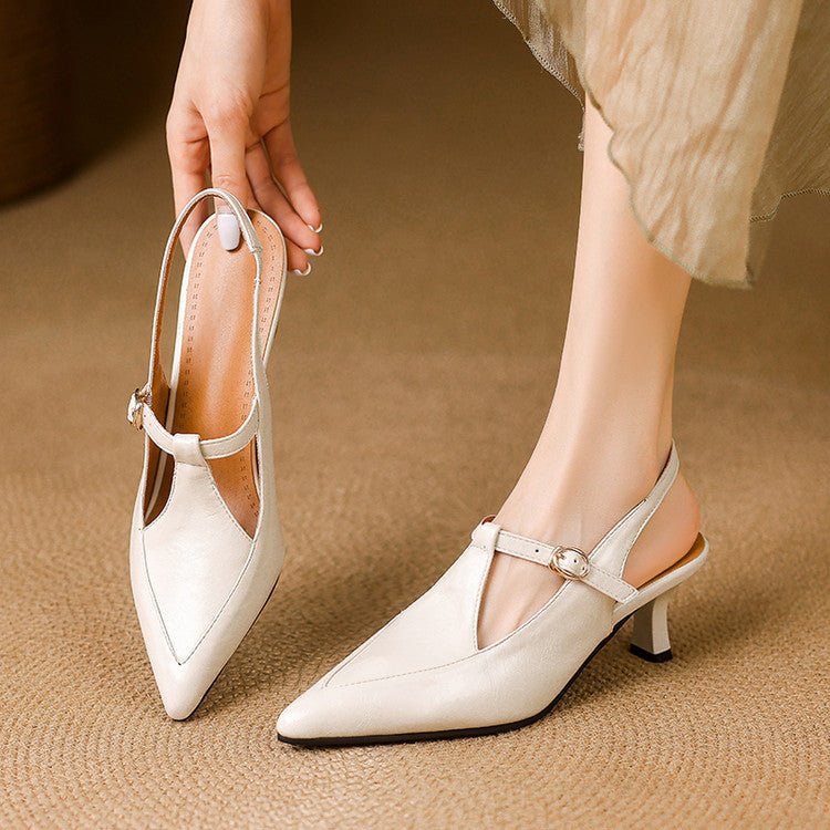 Lauren Leather Heels