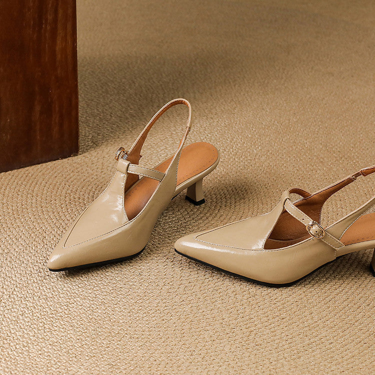 Lauren Leather Heels