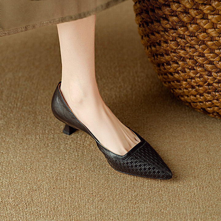 Genuine Leather Pumps Enzo