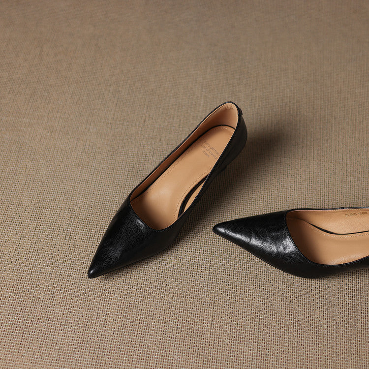 Authentic Leather Court Shoes Elar