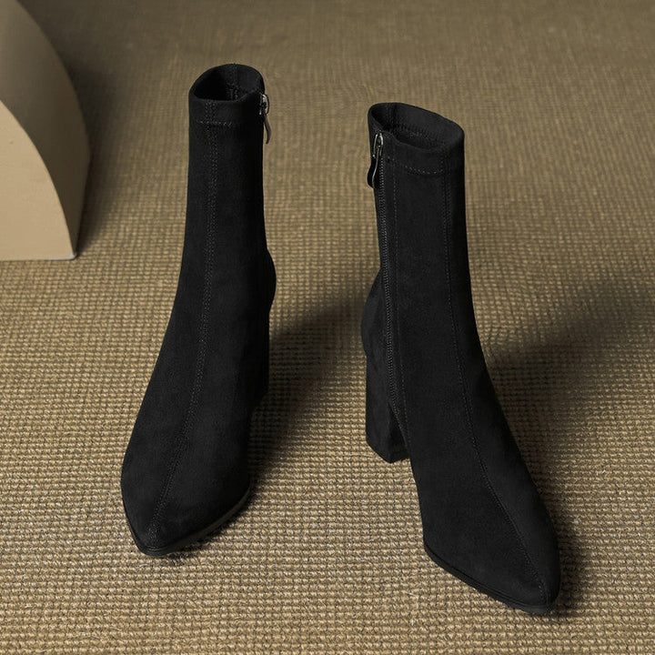 Authentic Suede Leather Ankle Boots