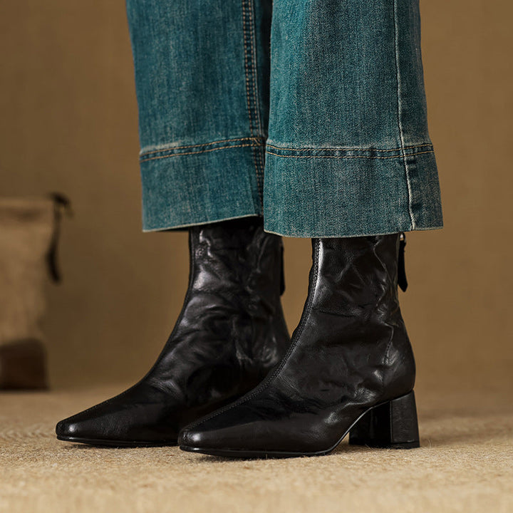 Authentic Leather Estel Ankle Boots