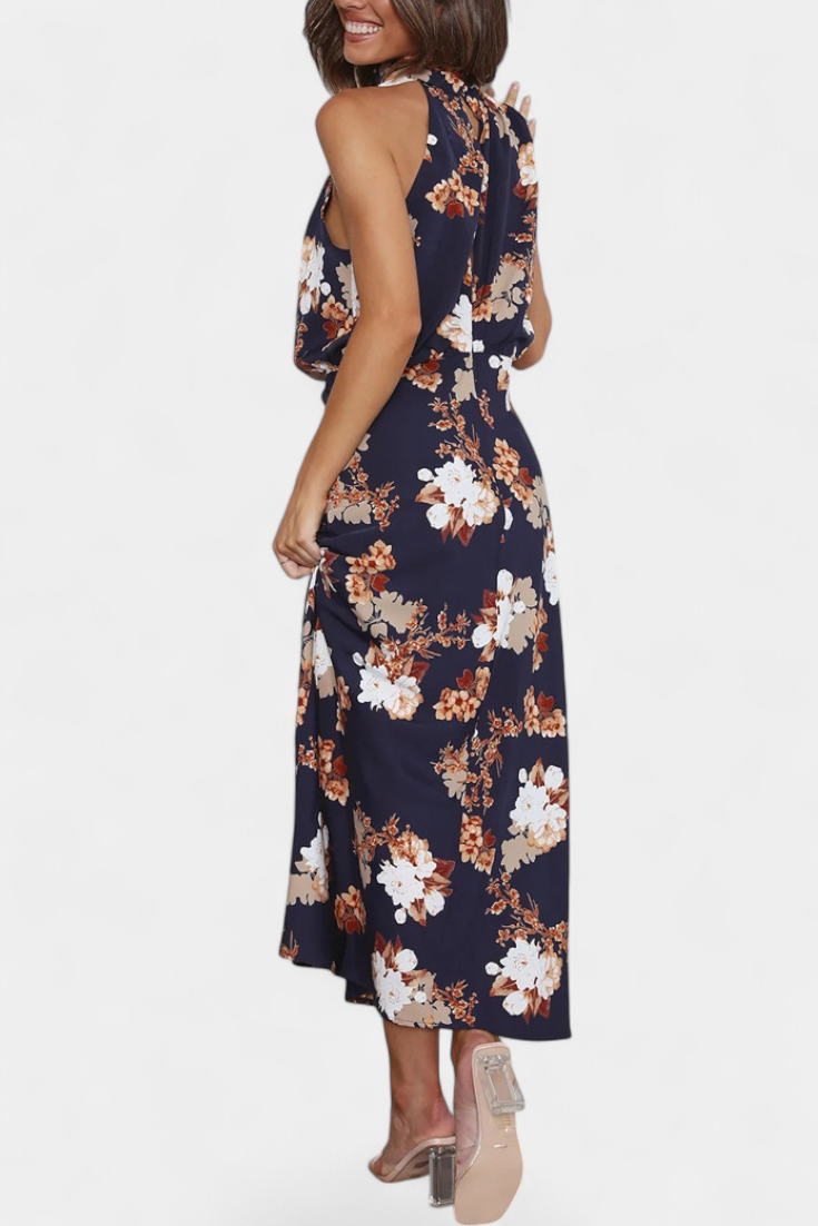Lisa | Maxi Floral Halter Dress