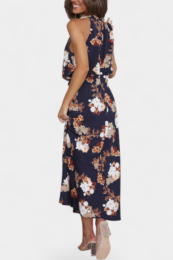 Lisa | Maxi Floral Halter Dress