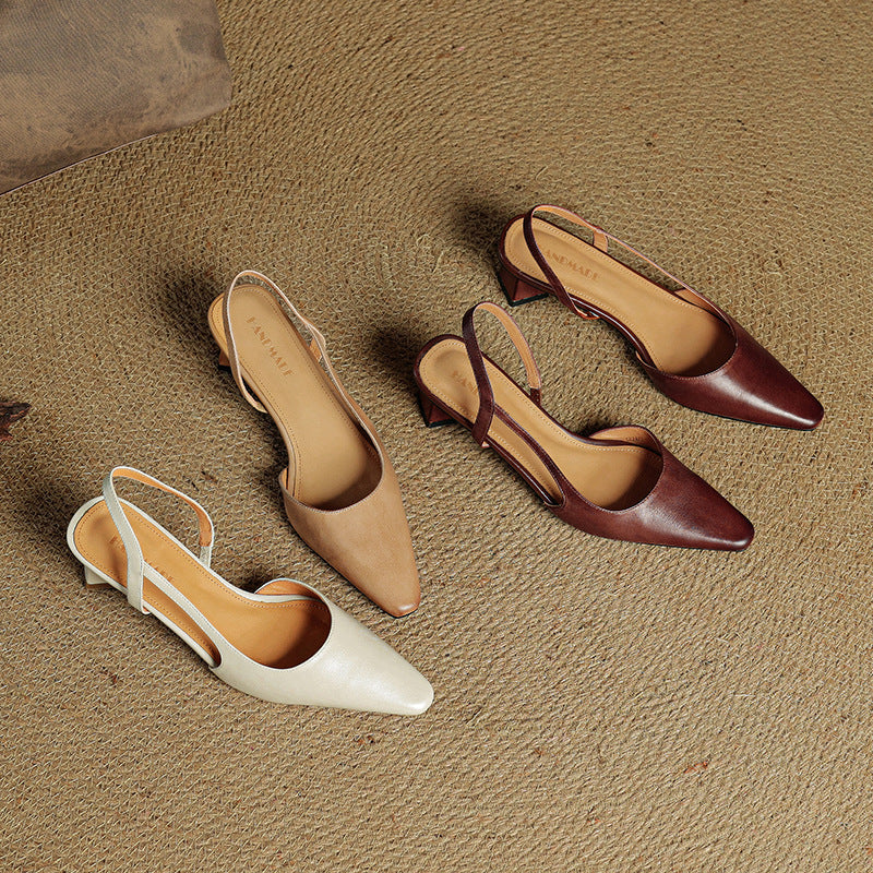 Authentic Leather Elle Heels