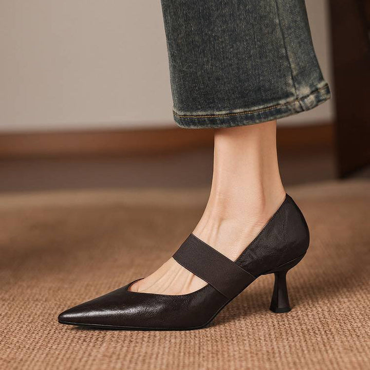 Authentic Leather Heels Cyra