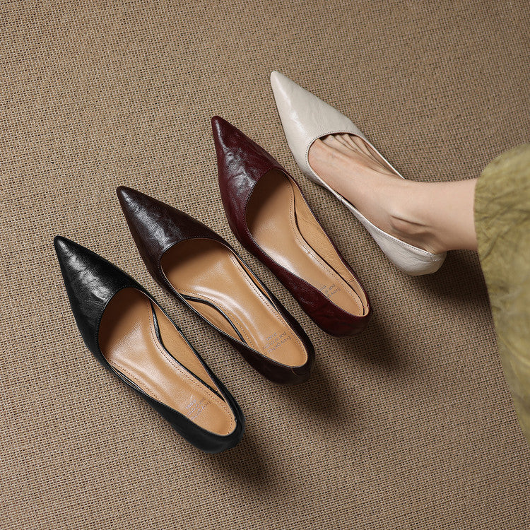 Authentic Leather Court Shoes Elar