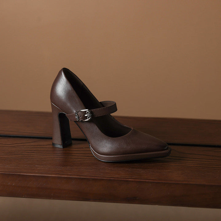 Claya Authentic Leather Heels