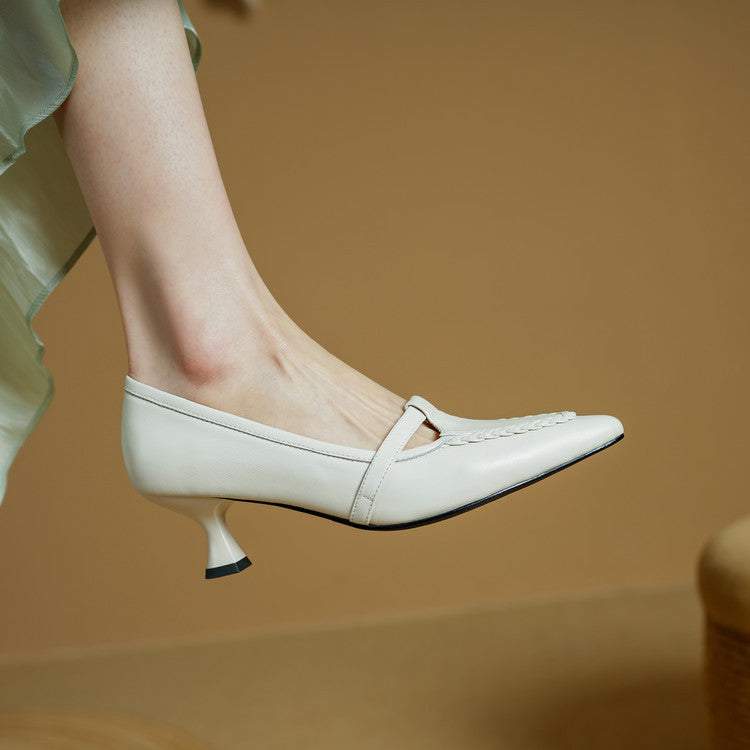 Authentic Leather Stiletto Heels Orel
