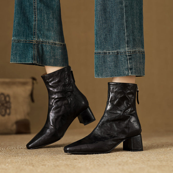 Authentic Leather Estel Ankle Boots