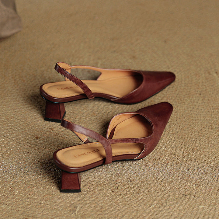 Authentic Leather Elle Heels