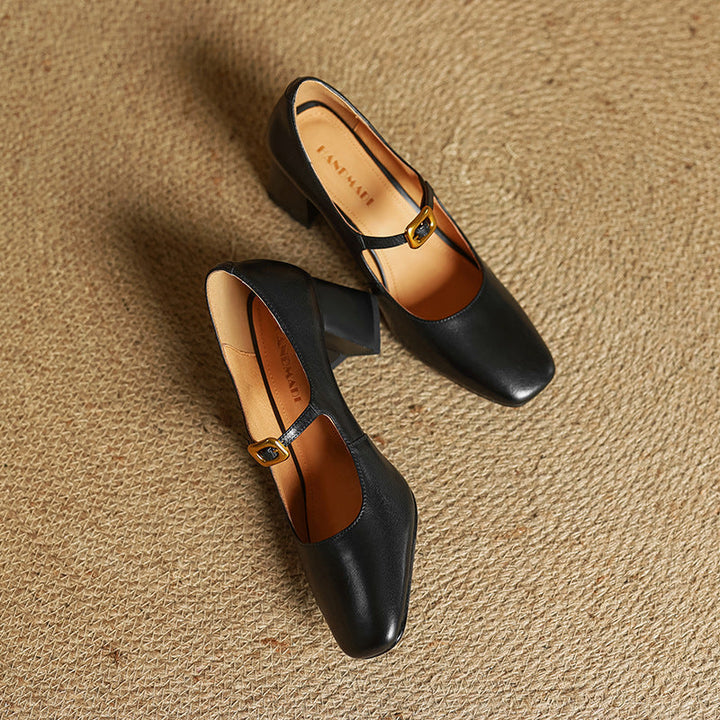 Authentic Leather Heels Olea