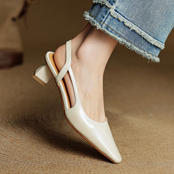 Authentic Leather Elle Heels
