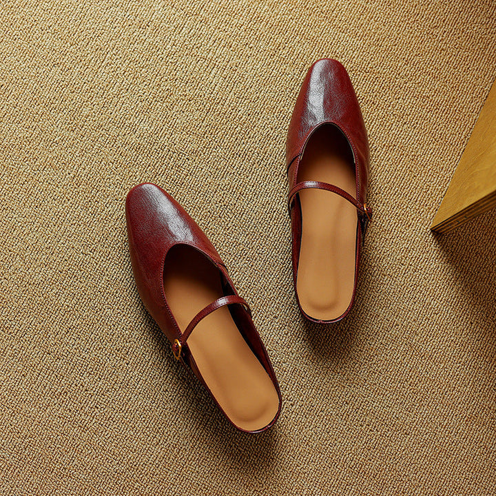 Kiro Genuine Leather Mules