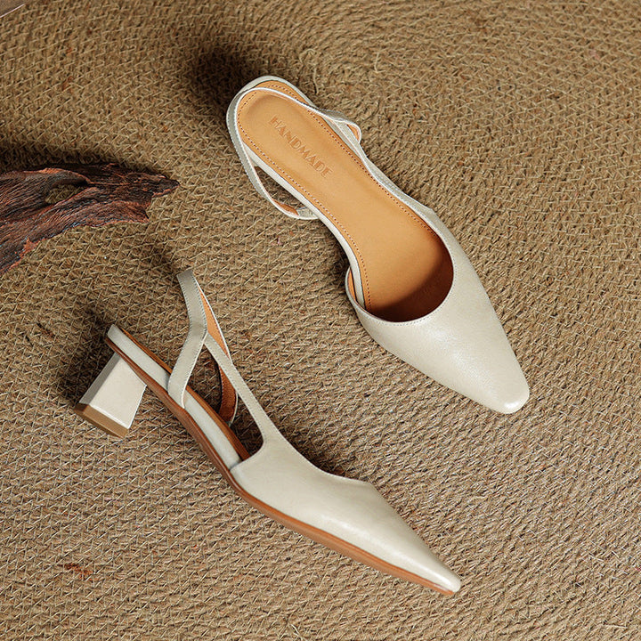 Authentic Leather Elle Heels