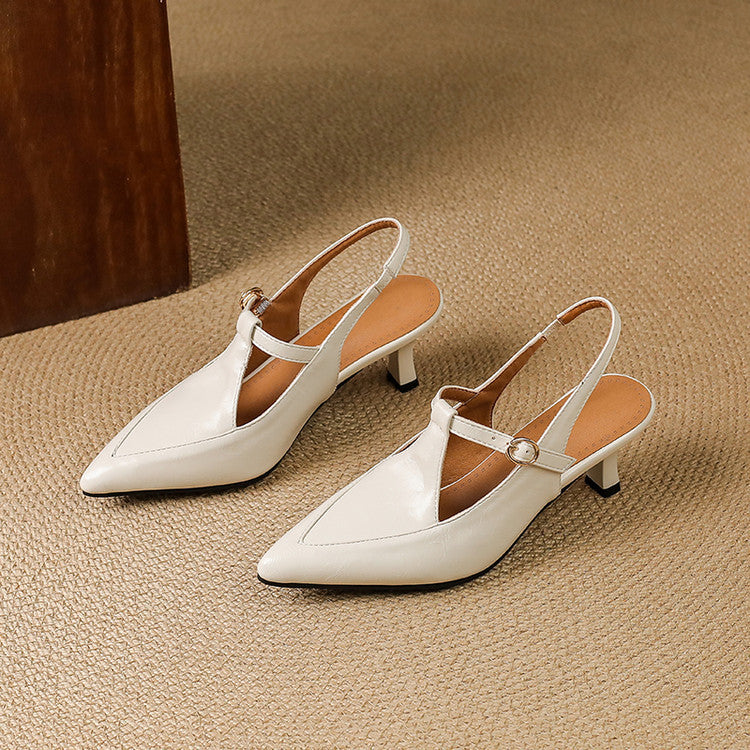 Lauren Leather Heels