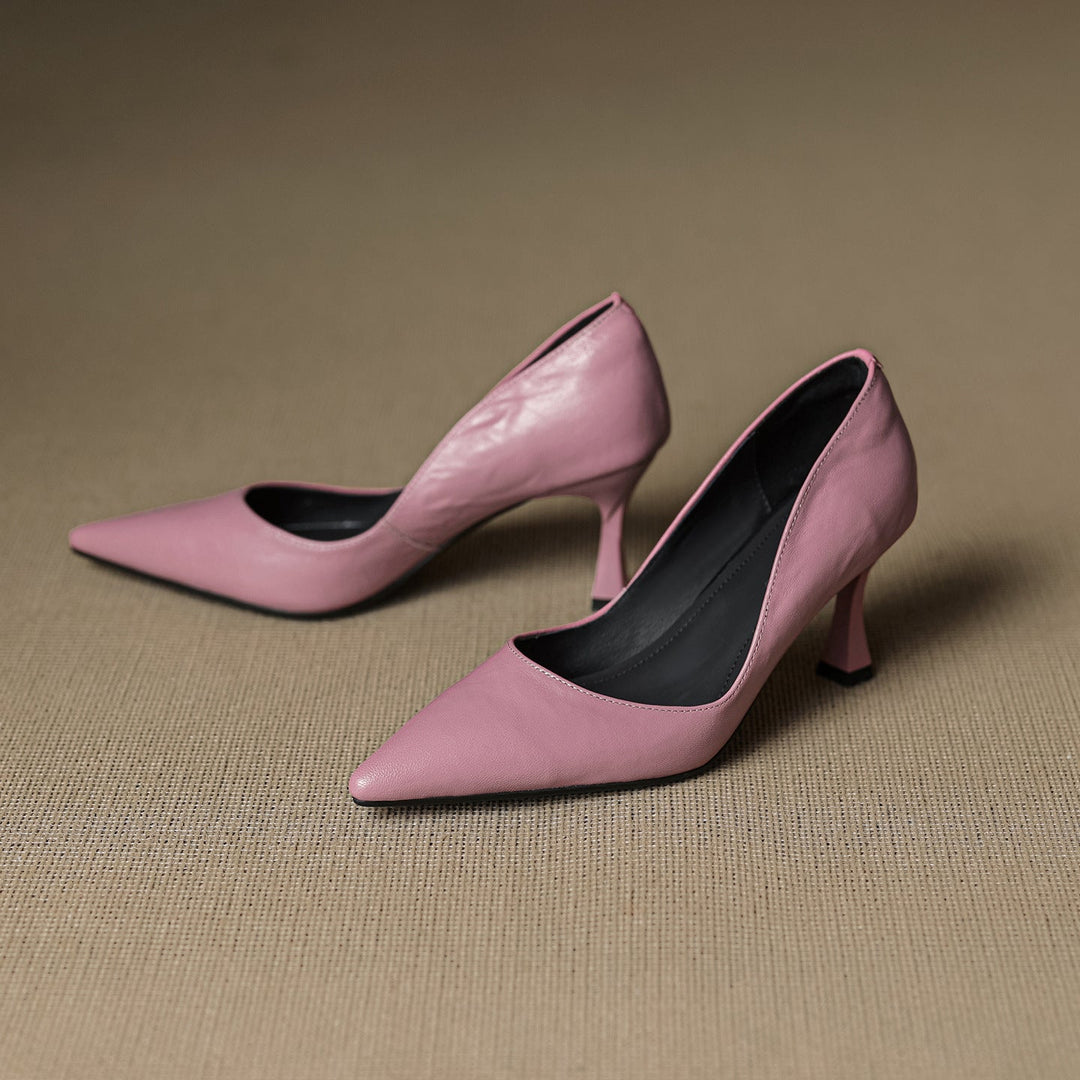 Authentic Leather Heels Viora