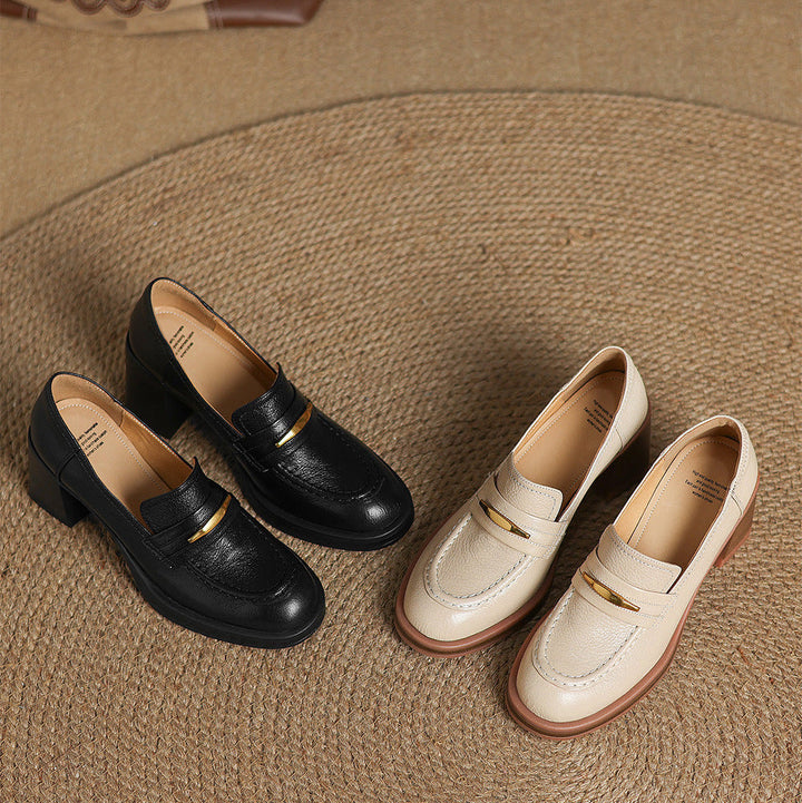 Authentic Leather Heels Zivra