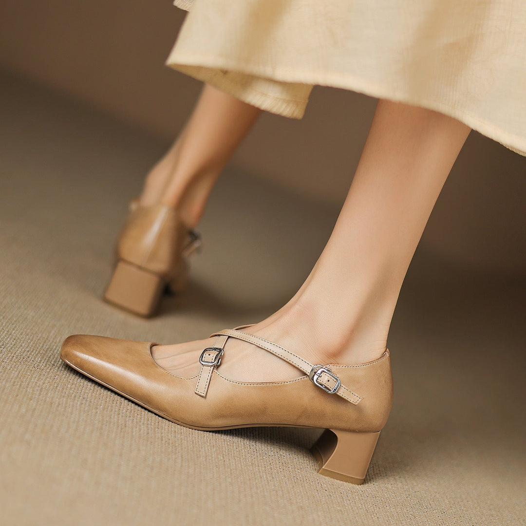 Genuine Leather Ciora Heels