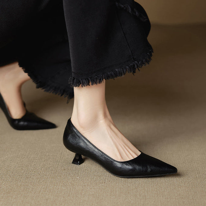 Authentic Leather Heels Aeris
