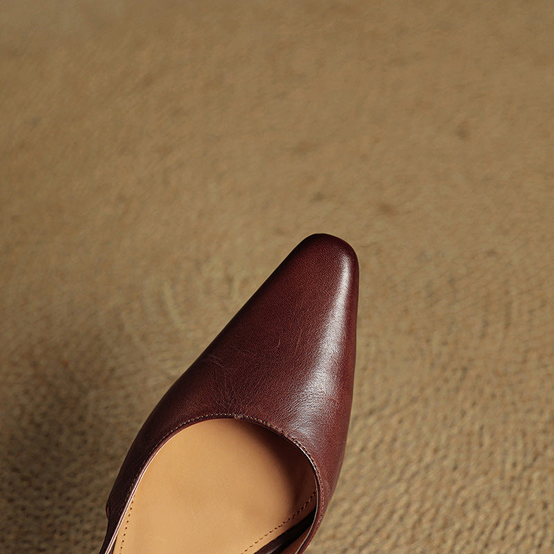 Authentic Leather Elle Heels