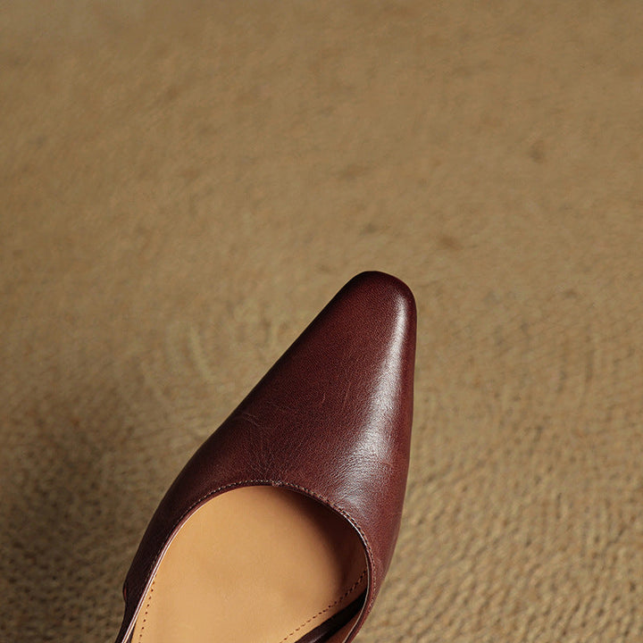 Authentic Leather Elle Heels