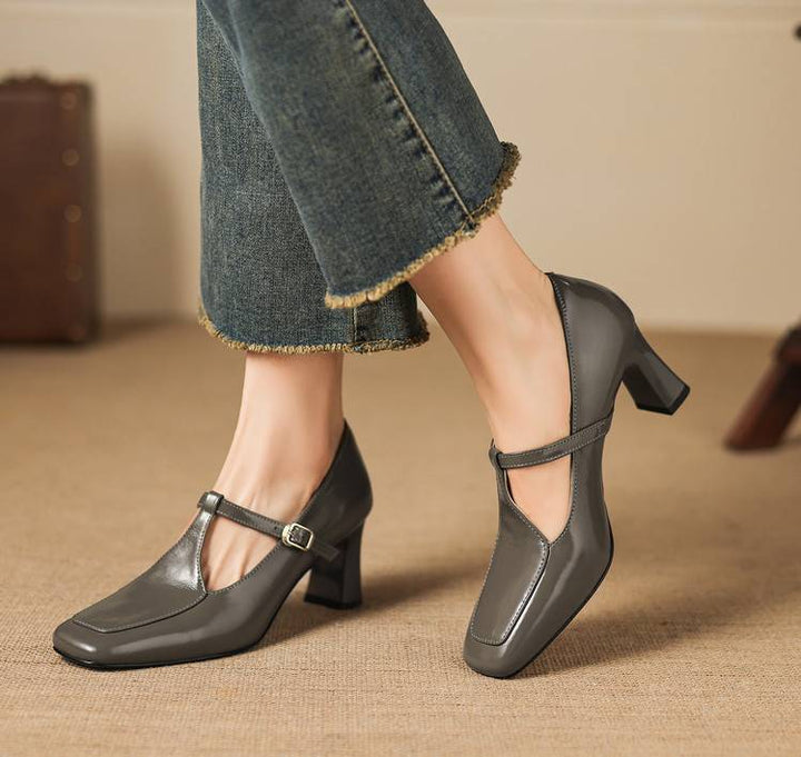Authentic Leather Heels Tacy