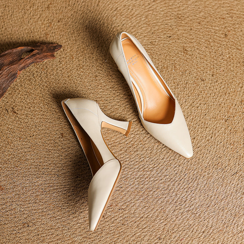 Genuine Leather Women's Heels