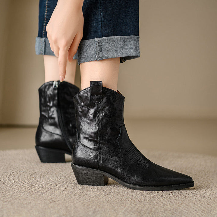 Dakota Genuine Leather Western Boots